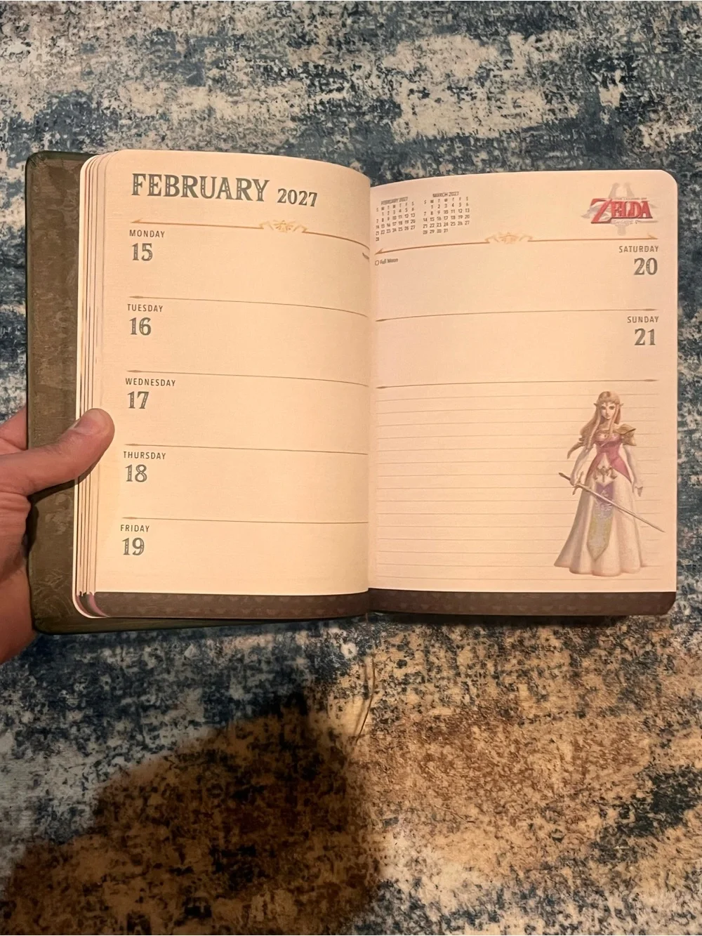 🎉Official Hardcover Zelda Daily Monthly Calendar Planner